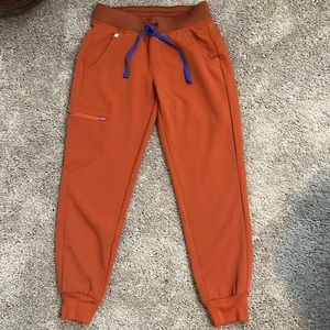 Figs Zamora Jogger Pants- Burnt Orange- XSP